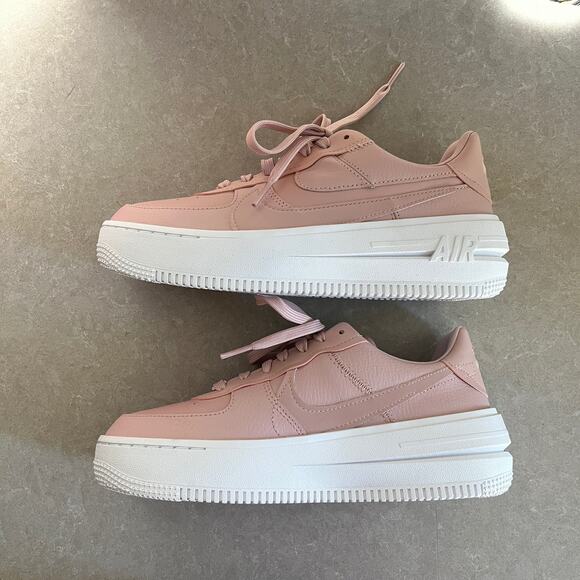 Nike Air Force 1 AF1 Platform PLT.AF.ORM Sneakers Pink Oxford Light Soft Pink - Picture 3 of 11